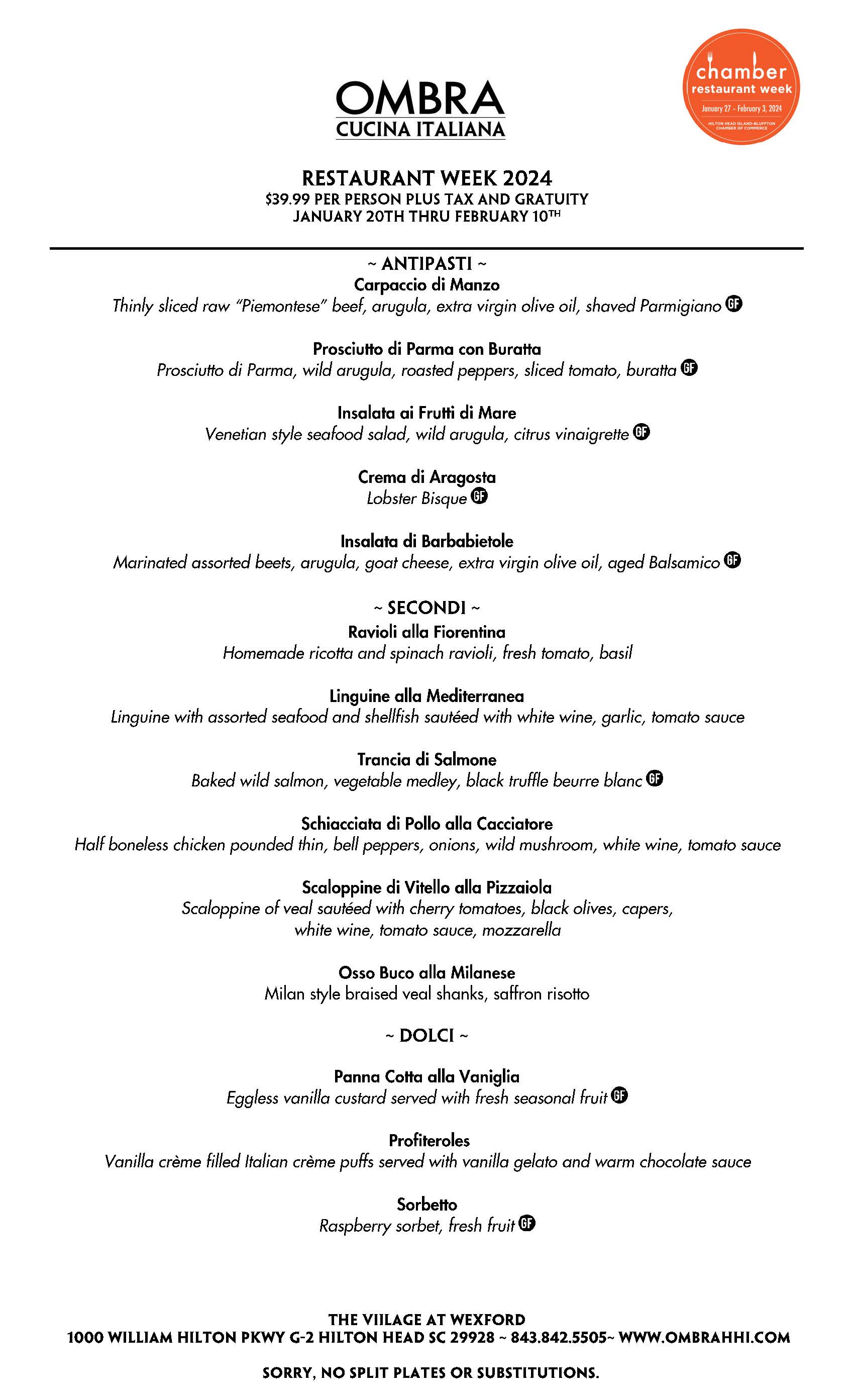 Restaurant Week 2024 Bluffton Sc Menu Adora Ardelia